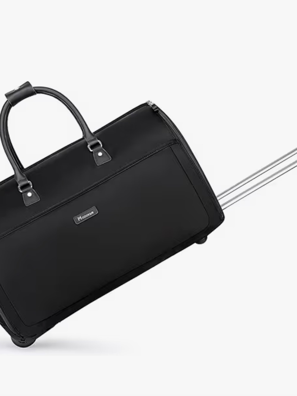 Black Rolling Duffel Bag for Men or Women